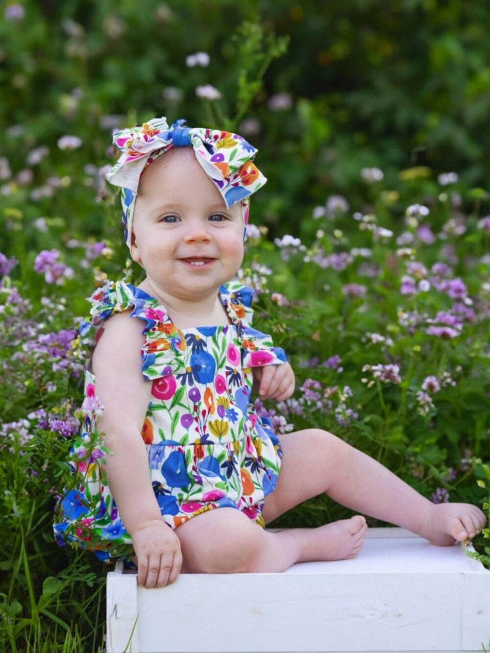 Wild Flowers Baby Romper